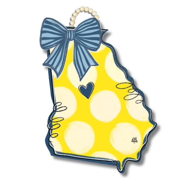 Georgia Forsythia Door Hanger