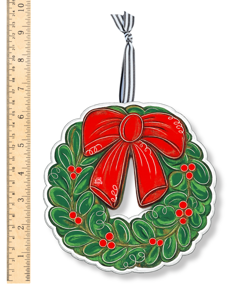 Christmas Wreath Acrylic Ornament