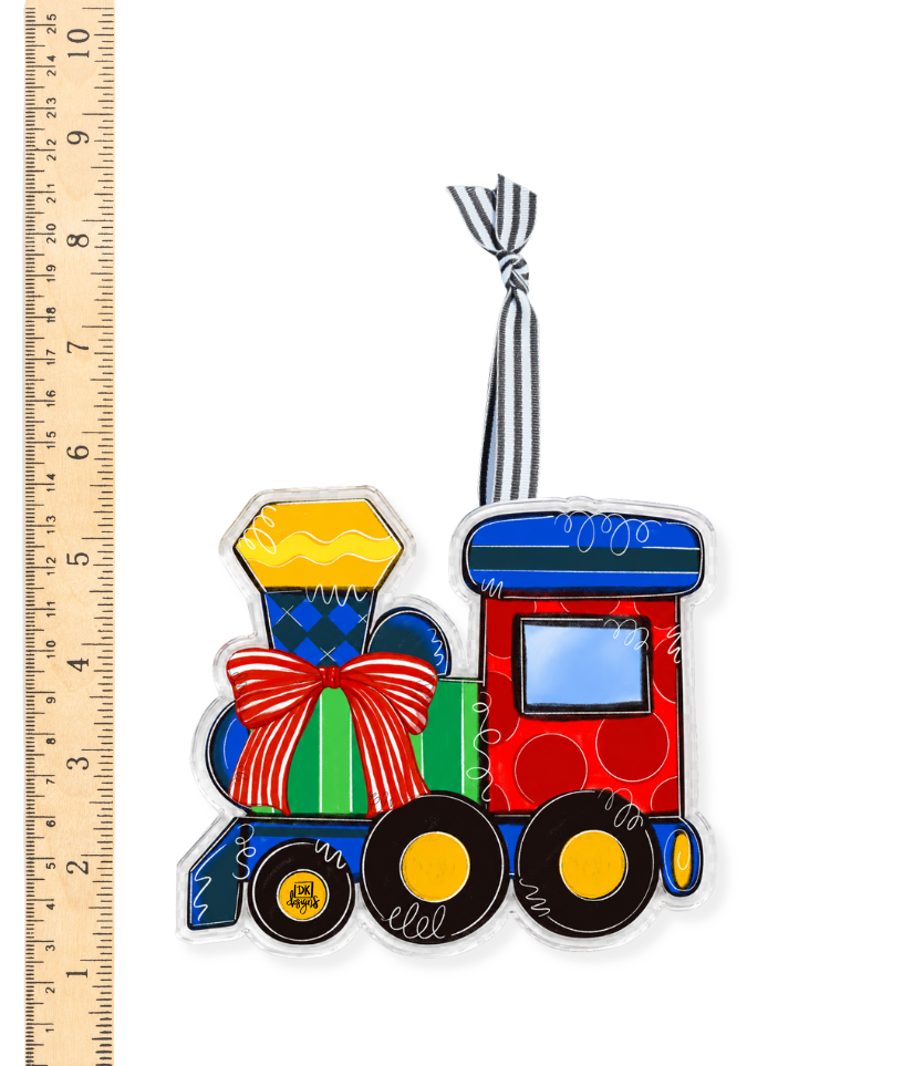 Christmas Train Acrylic Ornament