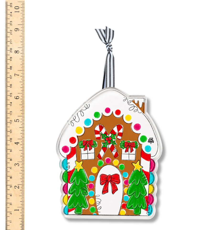 Gingerbread House Acrylic Ornament