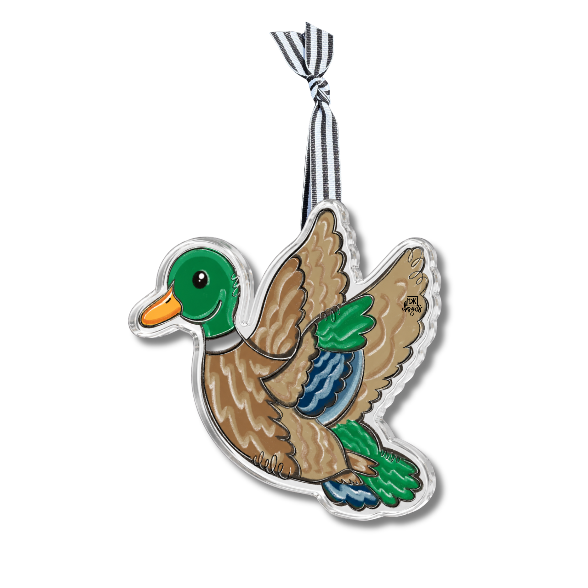 Flying Mallard Acrylic Ornament