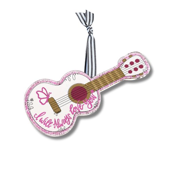 Guitar Love Acrylic Ornament