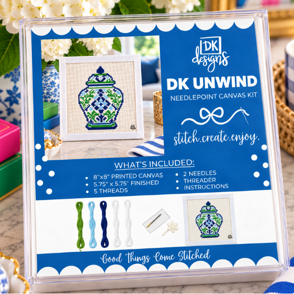 Ginger Jar Canvas Kit by DK Unwind
