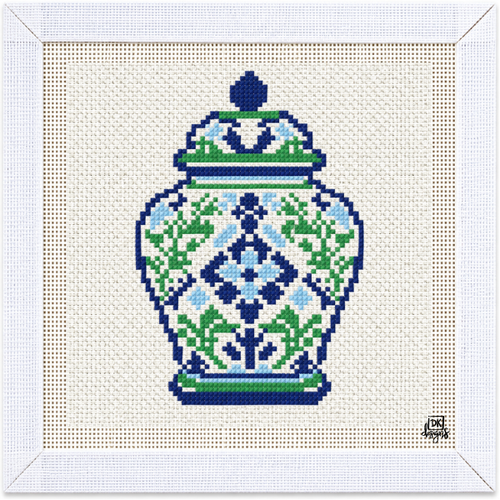 Medium Ginger Jar Canvas Solo by DK Unwind