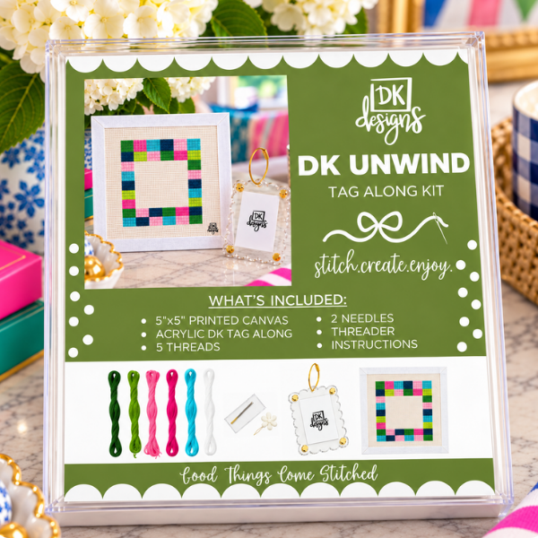 Monogram Canvas Tag-Along Kit by DK Unwind