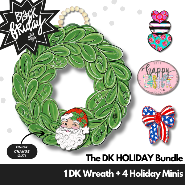 The Holiday Wreath Hanger & Mini Bundle by DK Designs Georgia