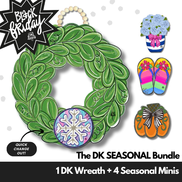 The Seasonal Wreath Hanger & Minis Bundle by DK Designs Georgia