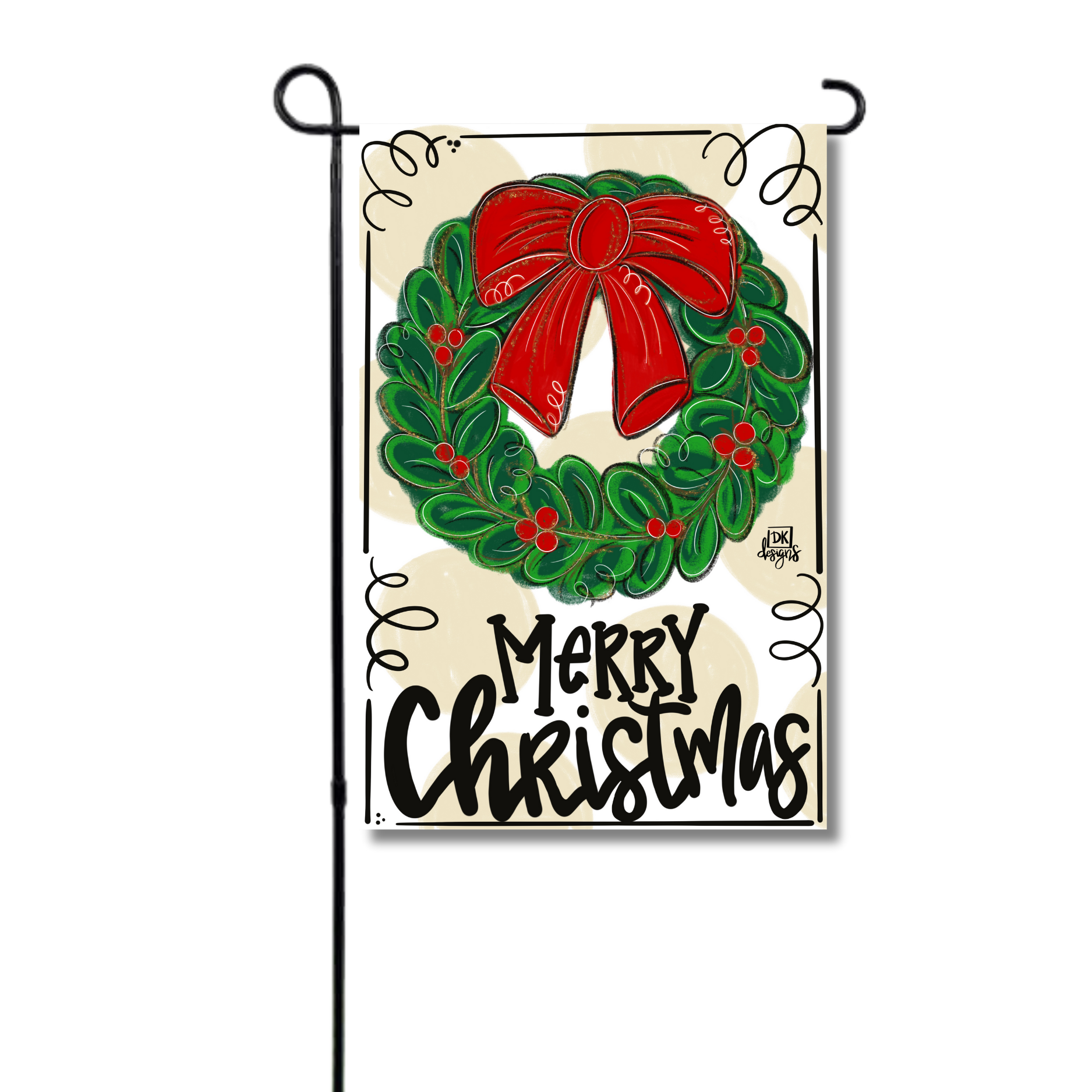 Christmas Wreath Garden Glam