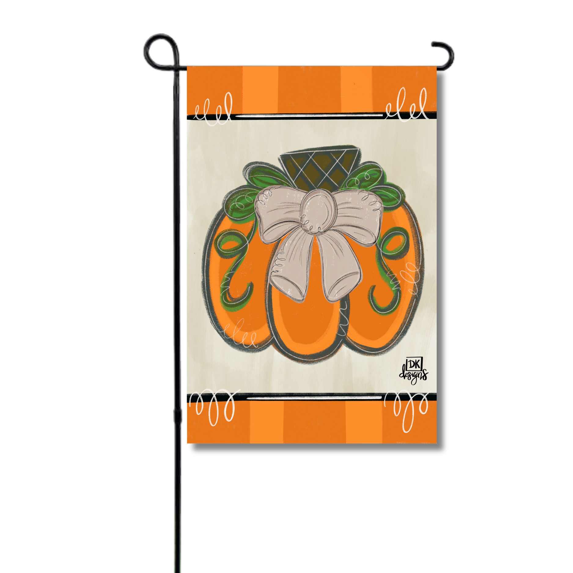 Tan Bow Pumpkin Glam