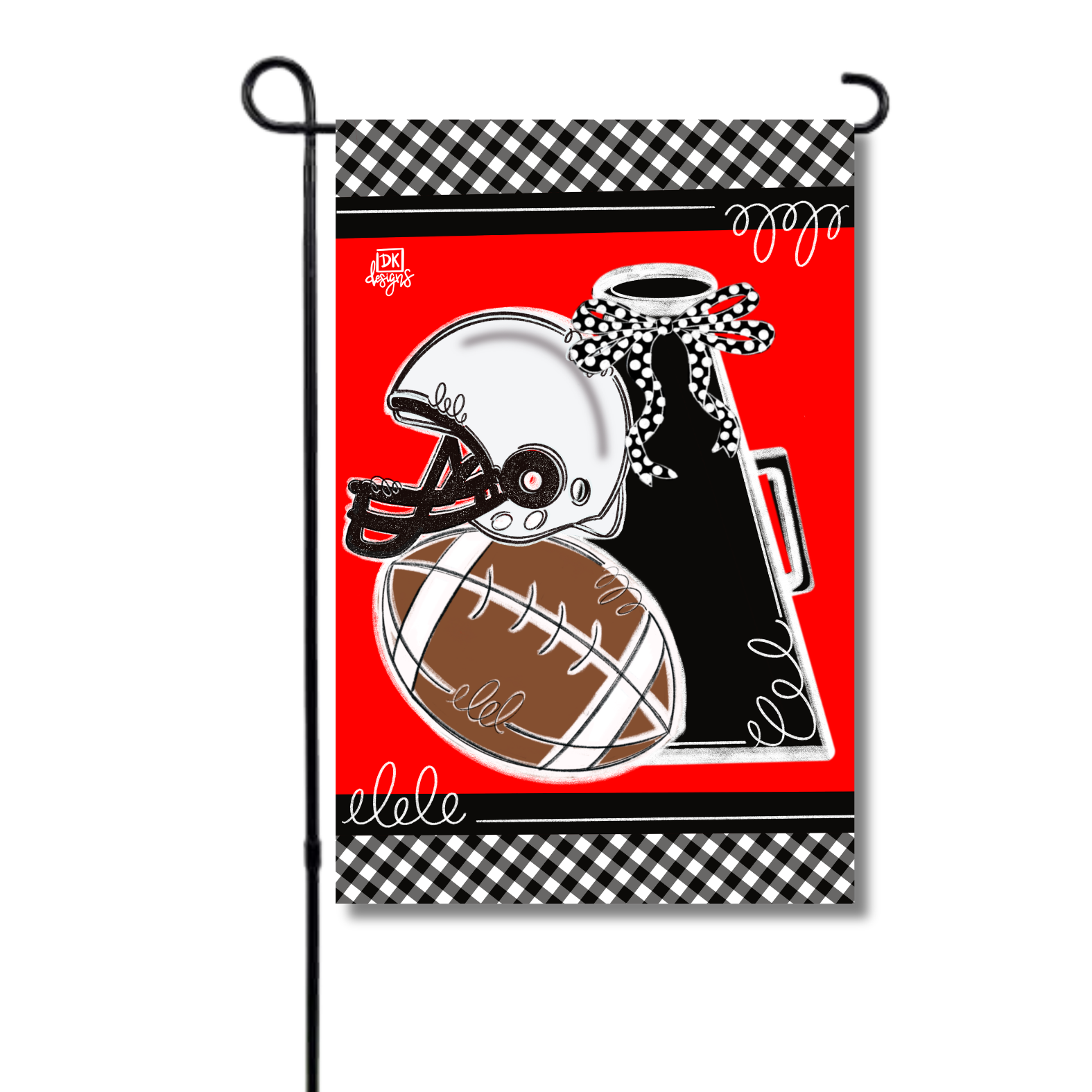Red and Black Game Day Garden Glam