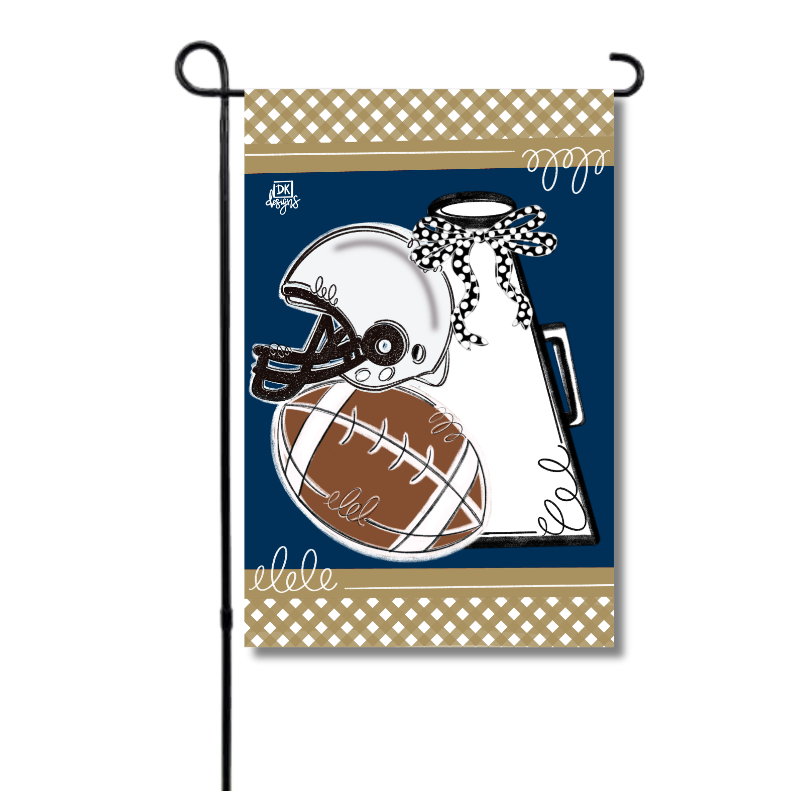 Navy and Gold Game Day Garden Glam