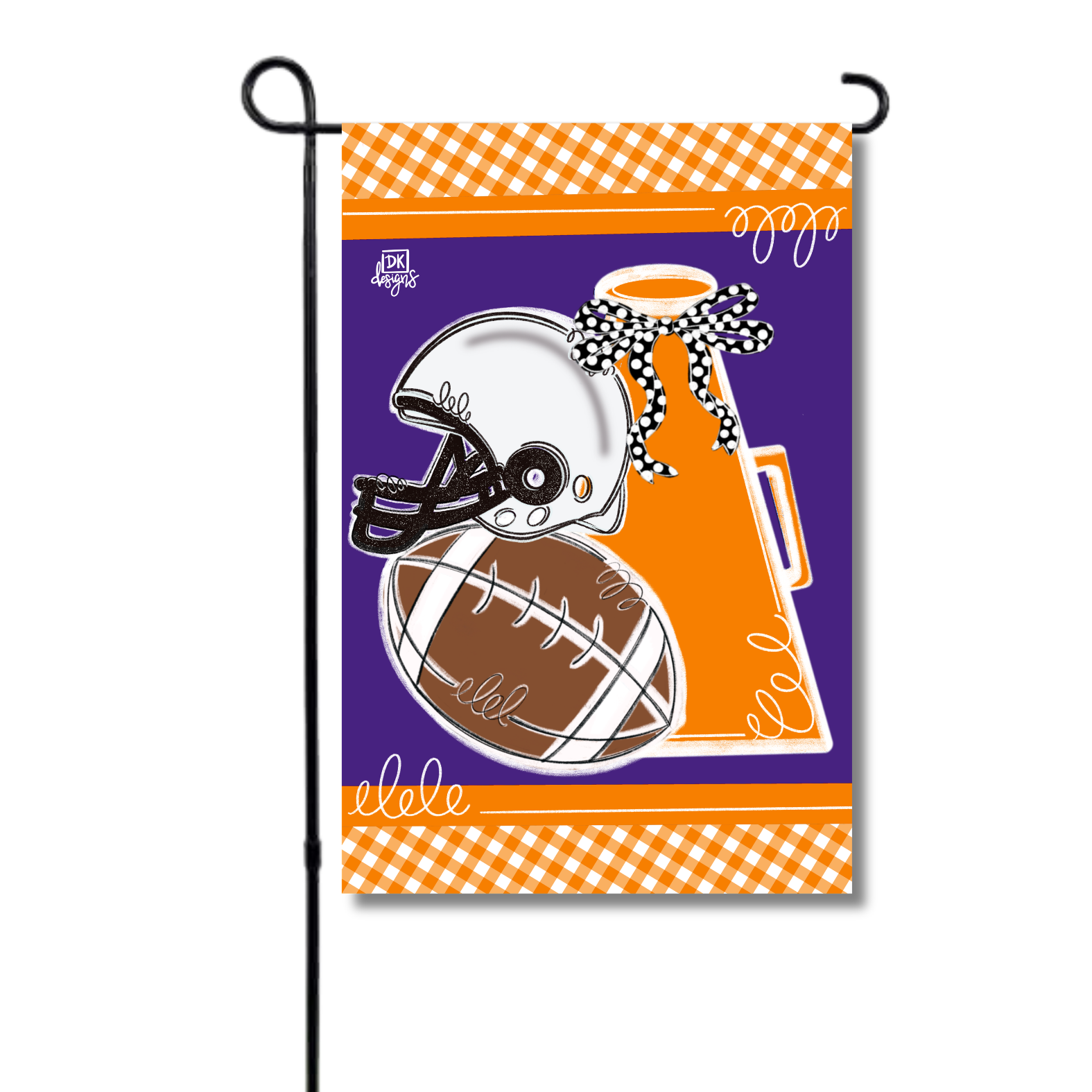 Orange and Purple Game Day Garden Glam