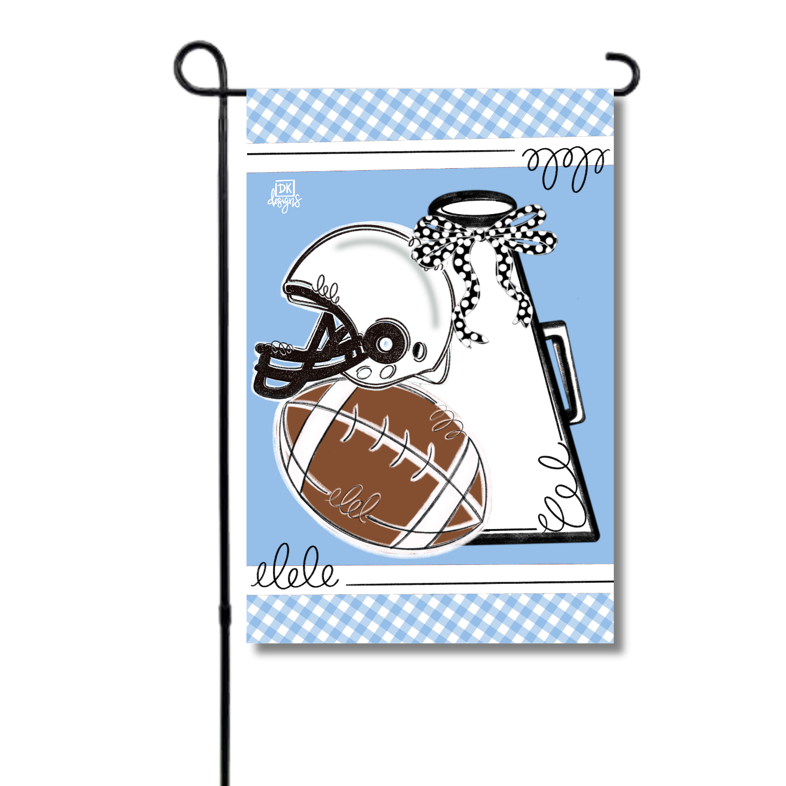 Powder Blue and White Game Day Garden Glam