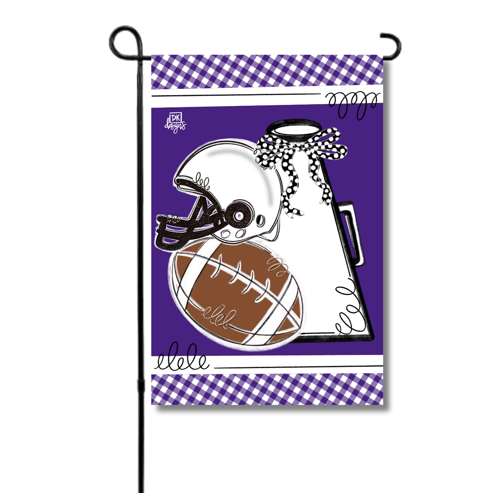 Purple and White Game Day Garden Glam