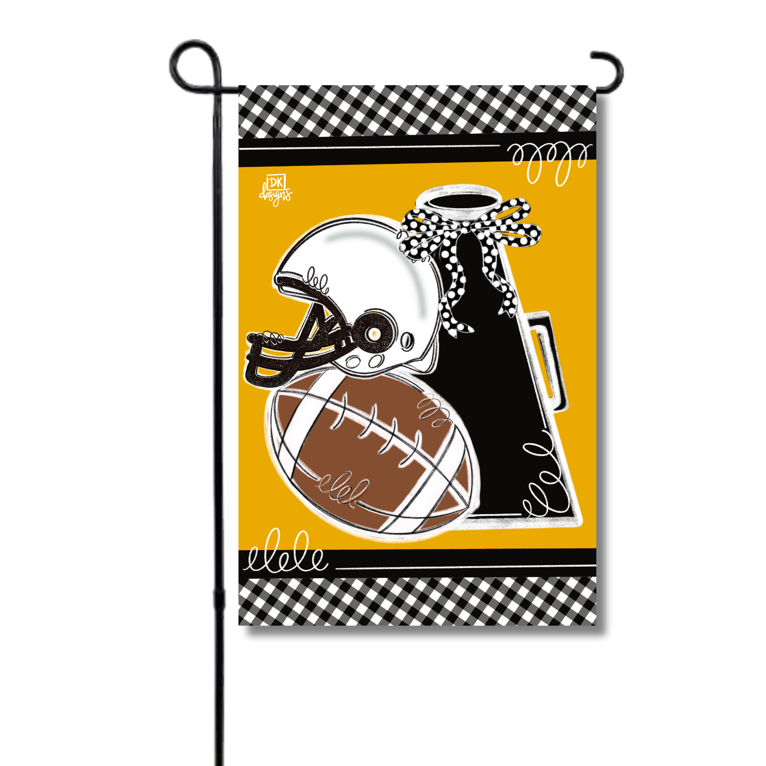 Yellow Gold and Black Game Day Garden Glam
