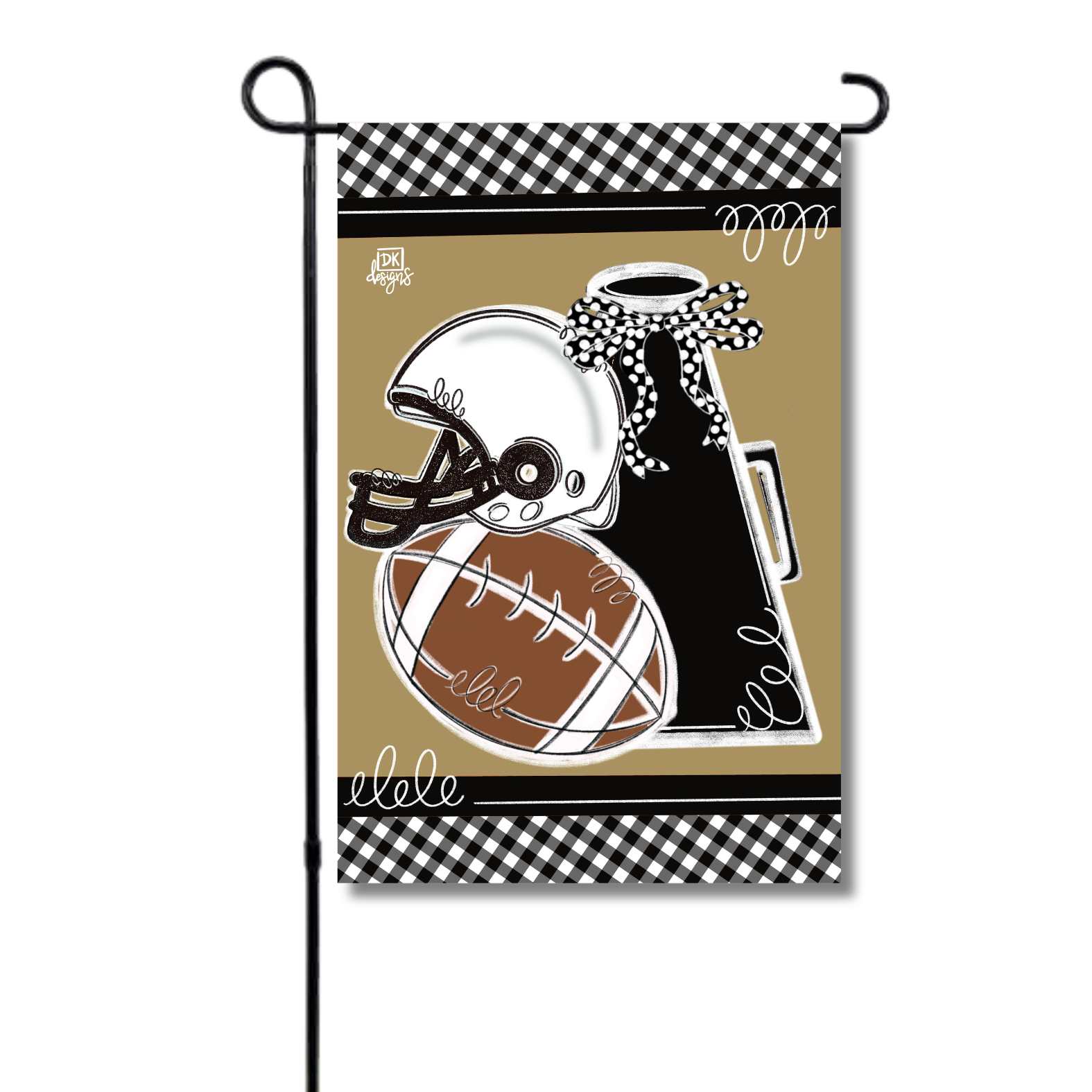 Black and Gold Game Day Garden Glam