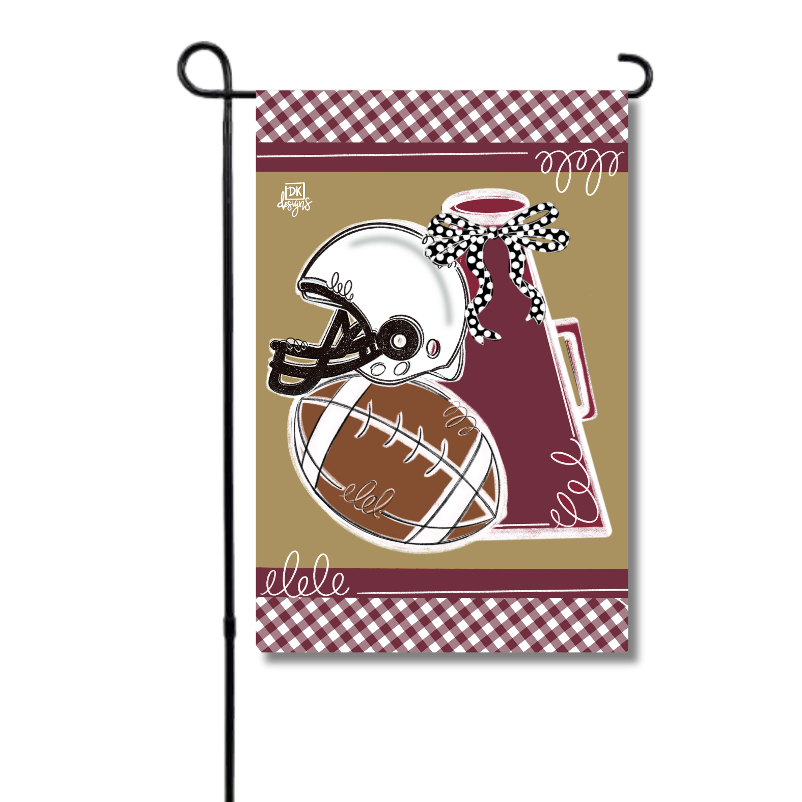 Maroon and Gold Game Day Garden Glam