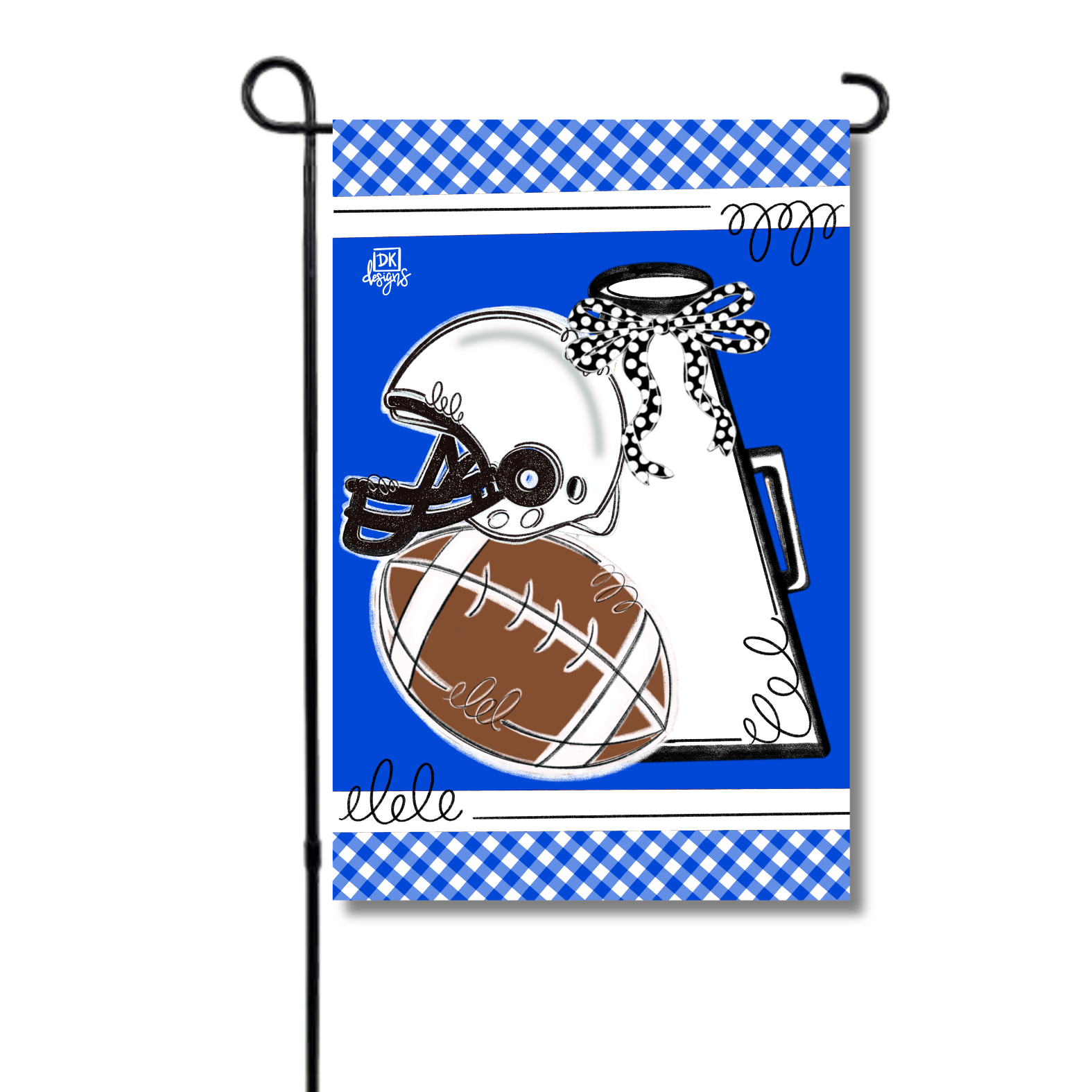 Blue and White Game Day Garden Glam