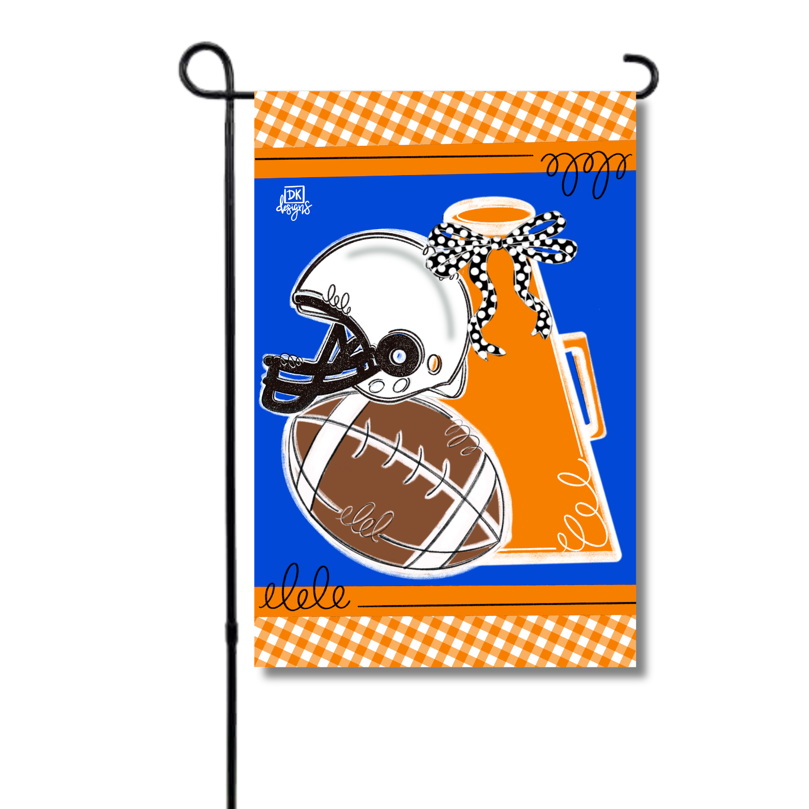 Orange and Blue Game Day Garden Glam
