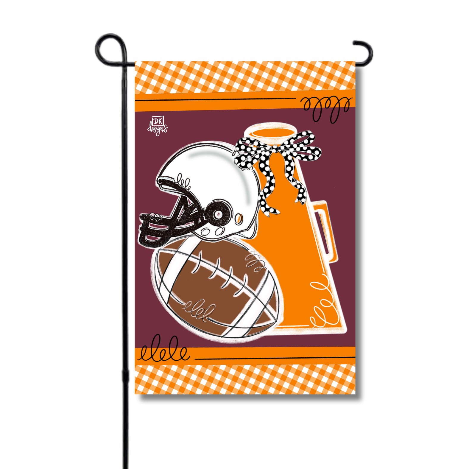 Orange and Maroon Game Day Garden Glam