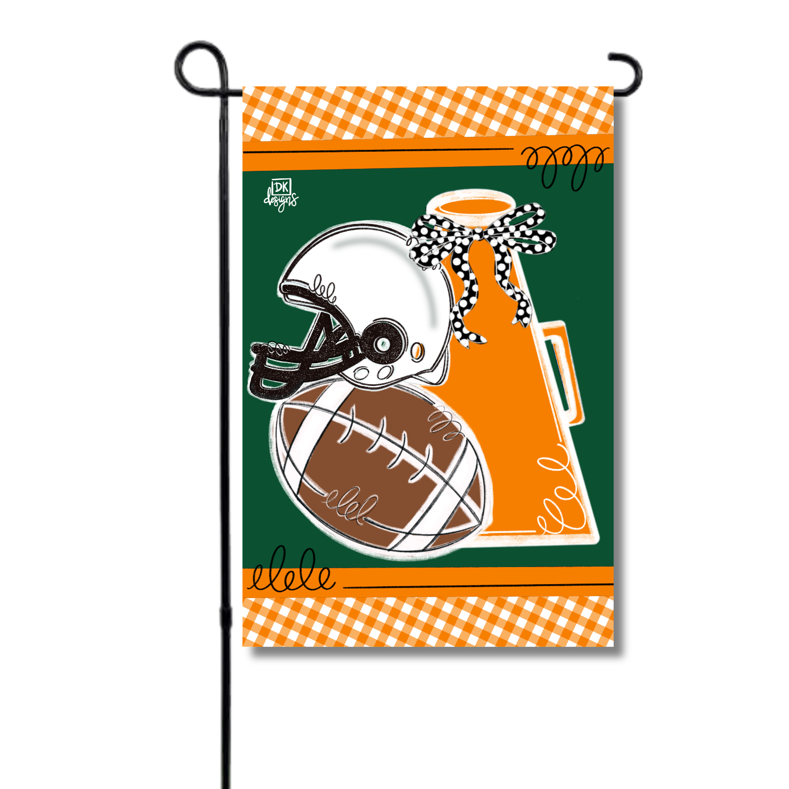 Orange and Green Game Day Garden Glam