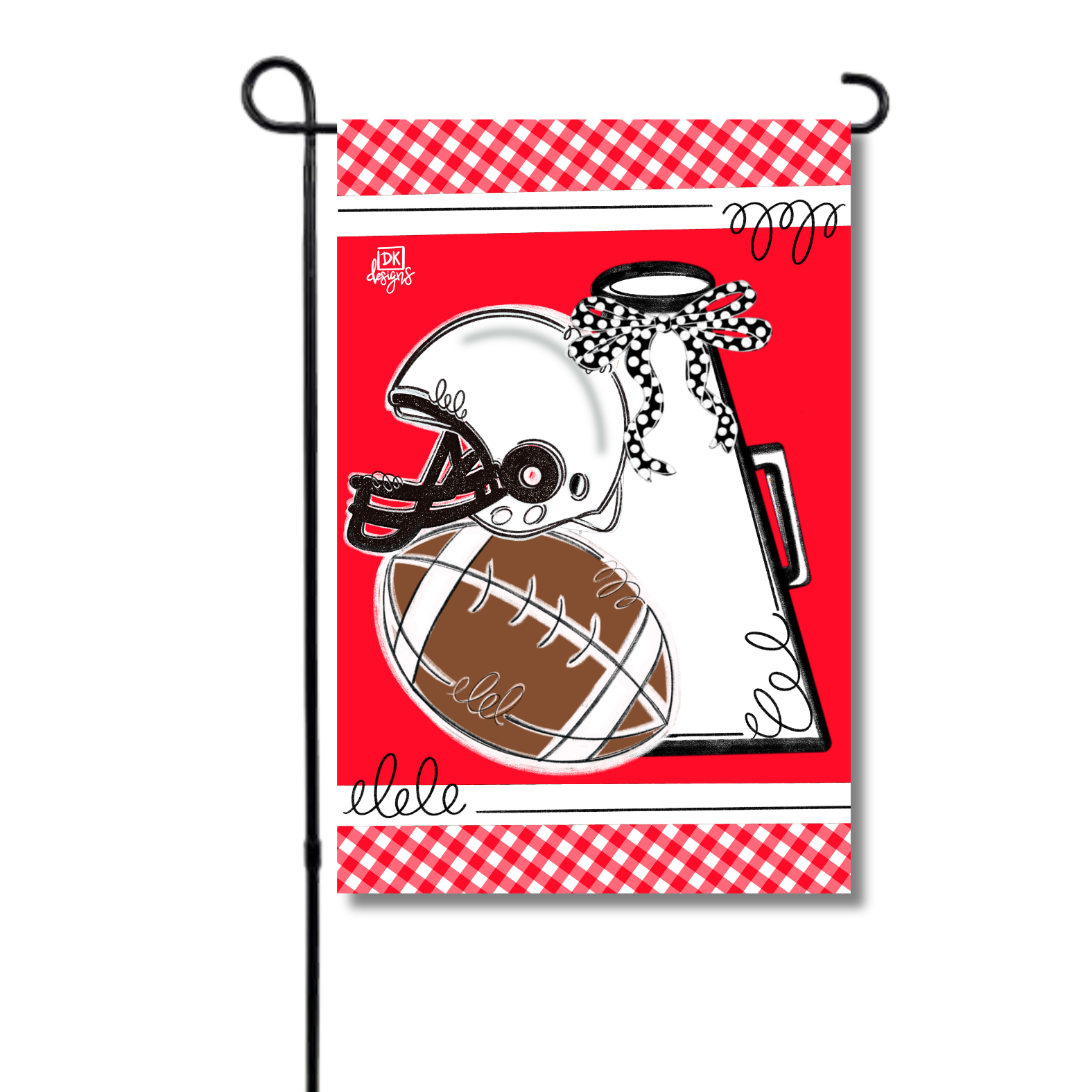 Red and White Game Day Garden Glam