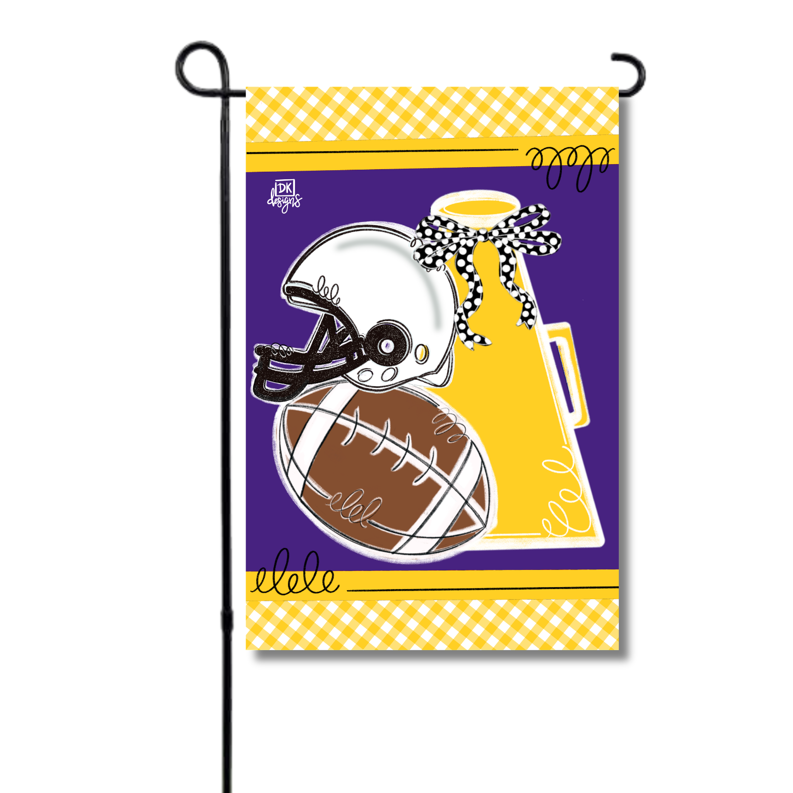 Yellow Gold and Purple Game Day Garden Glam