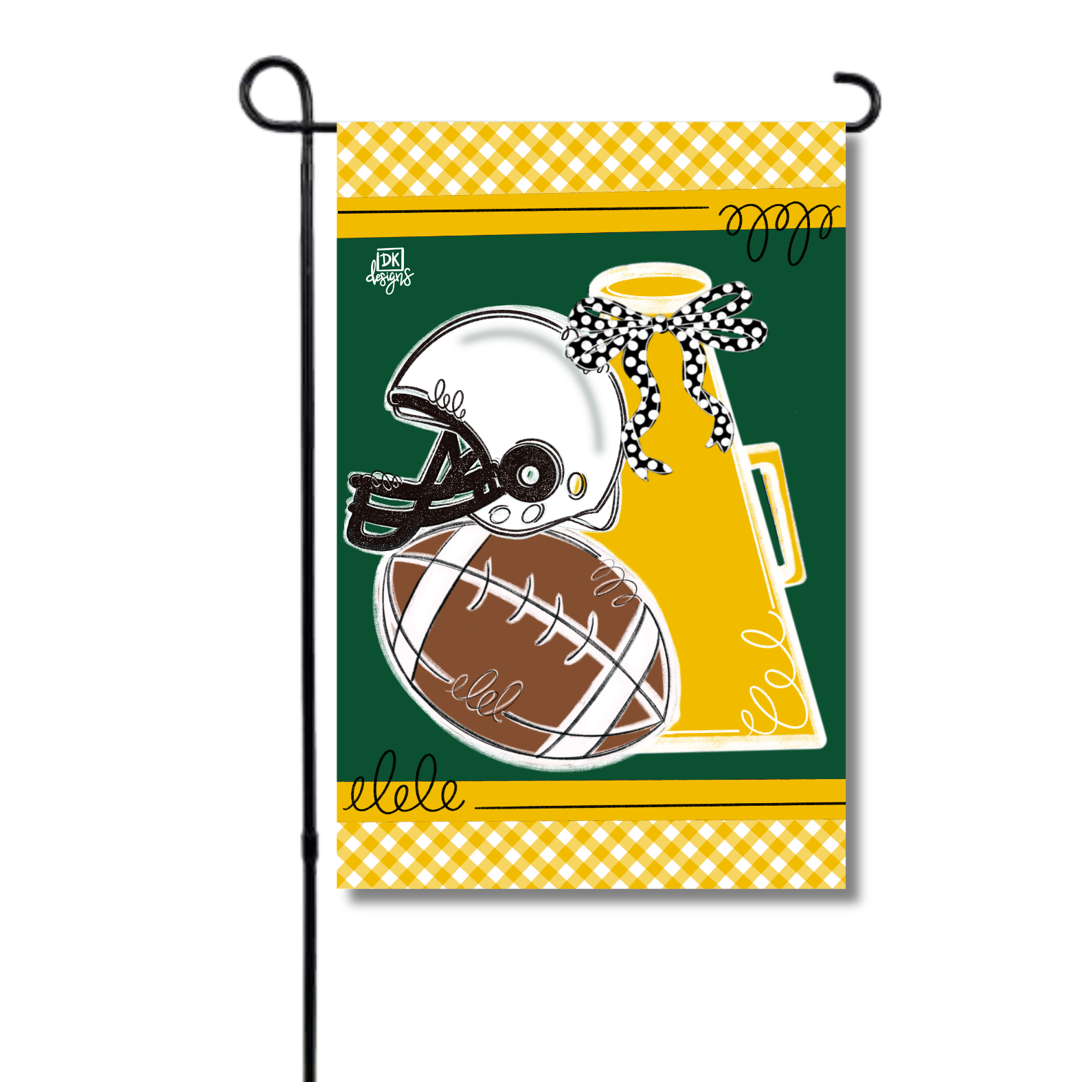 Yellow Gold and Green Game Day Garden Glam