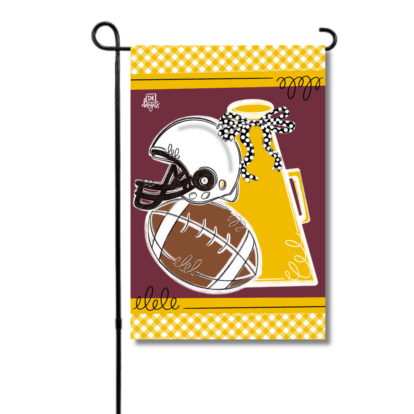Yellow Gold and Maroon Game Day Garden Glam