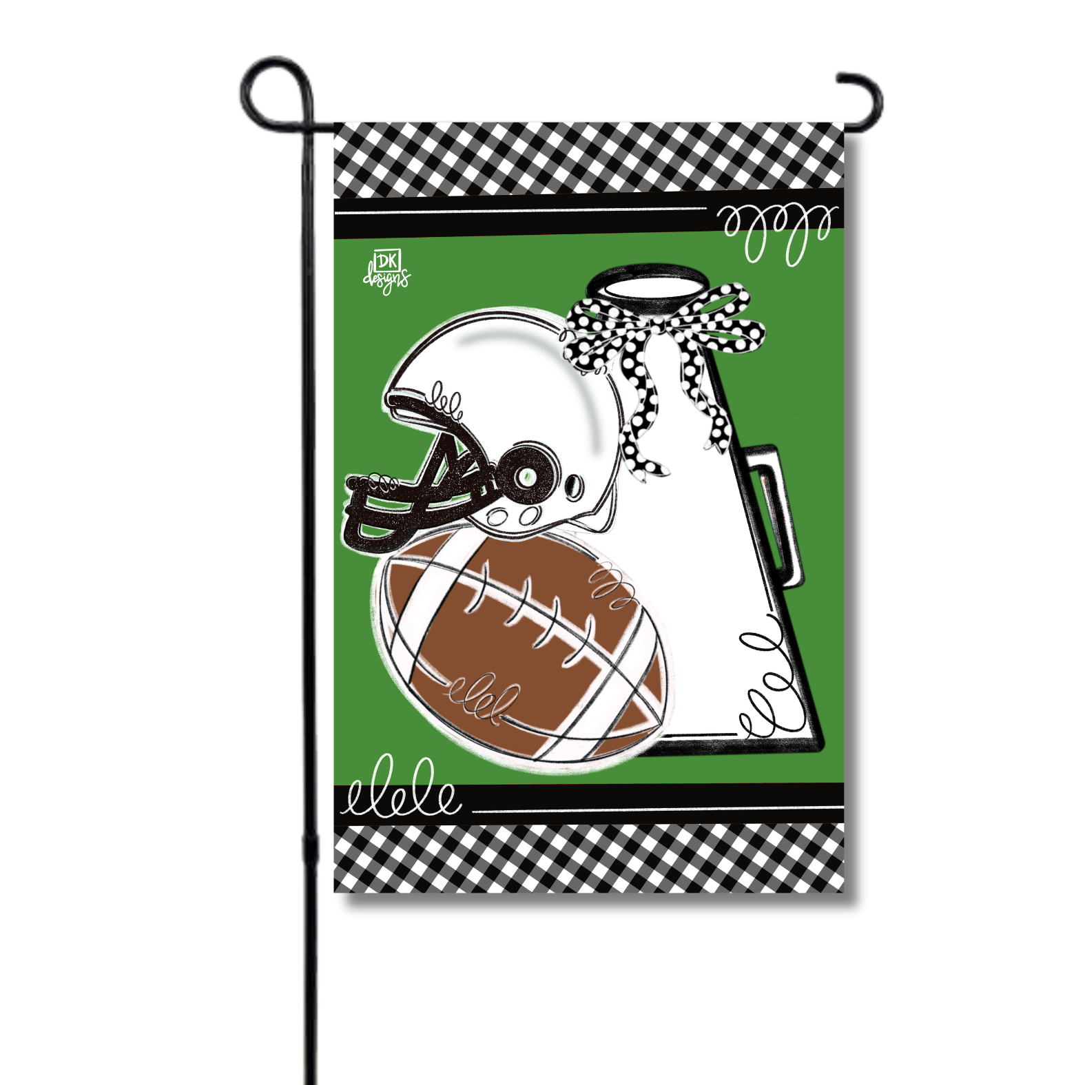 Black and White Game Day Garden Glam