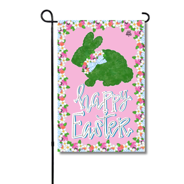 Green Bunny Happy Easter Garden Glam