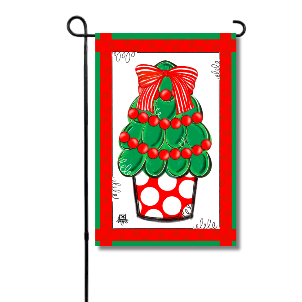 Red Dot Christmas Tree Glam