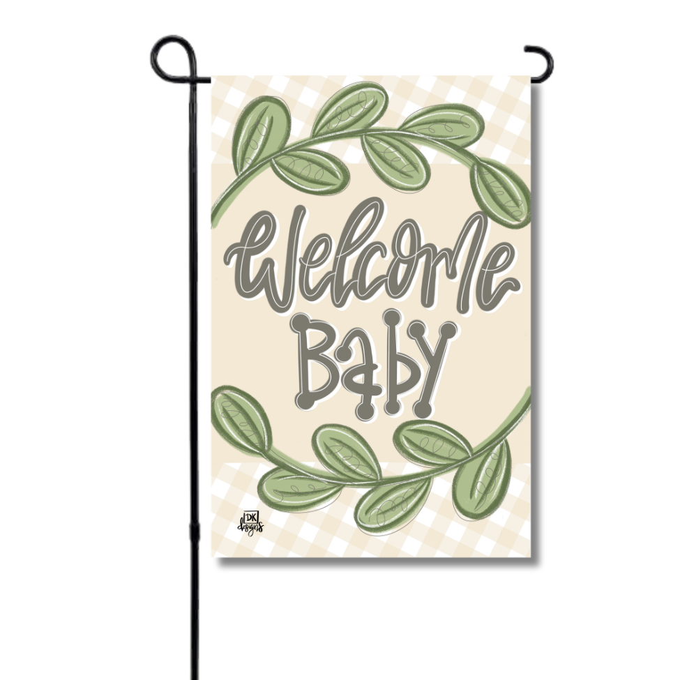 Yellow Welcome Baby Garden Glam