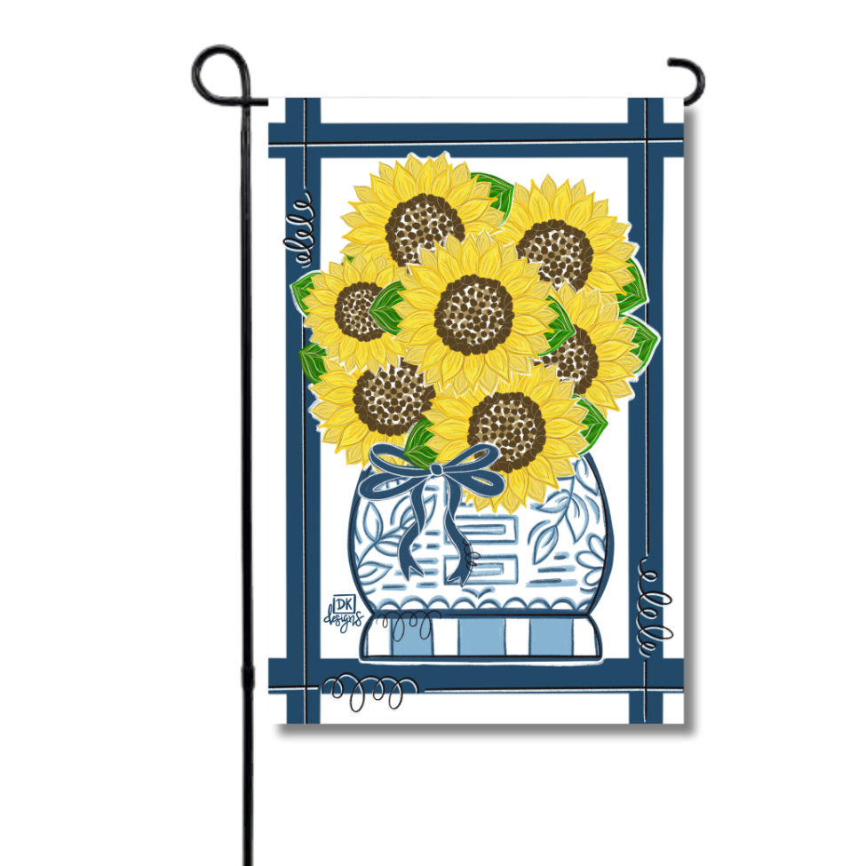 Sunflower Flower Pot Garden Glam