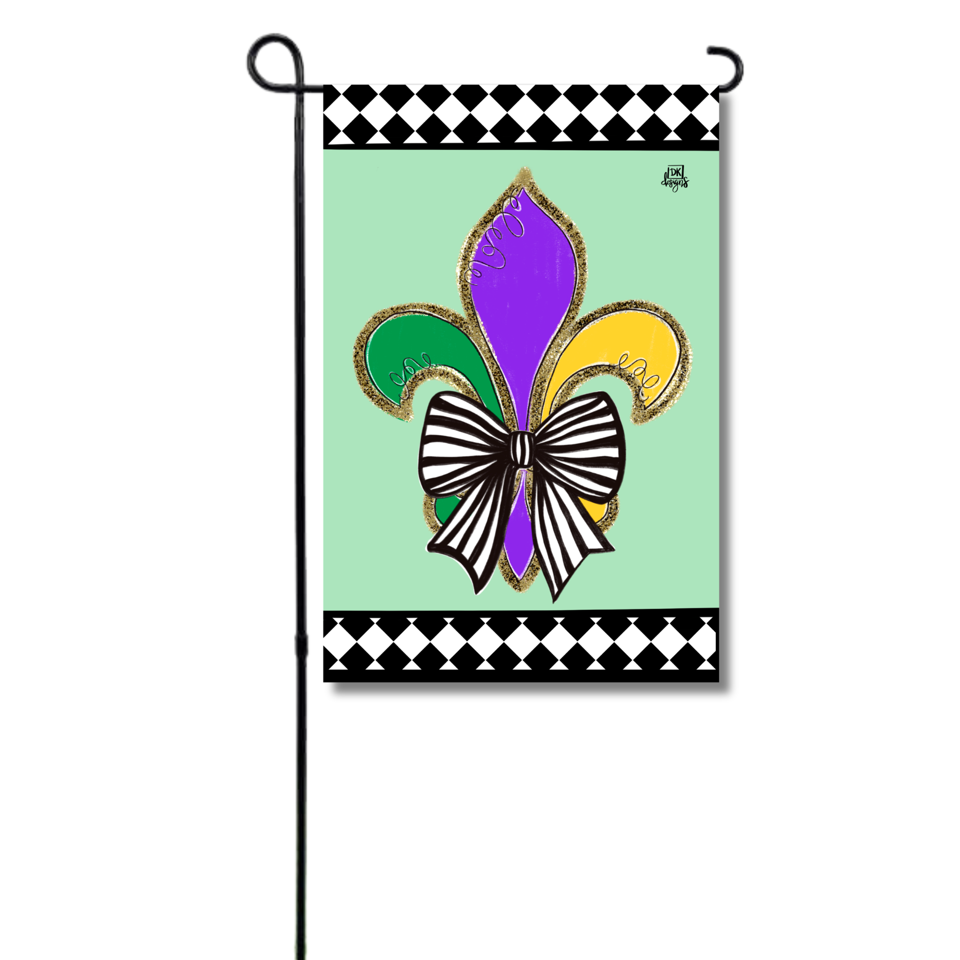 Fleur De Lis Bow Garden Glam