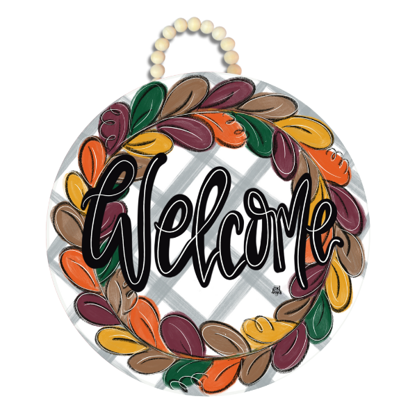 Fall Wreath Door Hanger