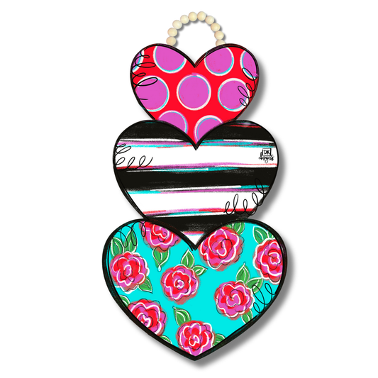 Heart Stack Hanger by DK Designs Georgia