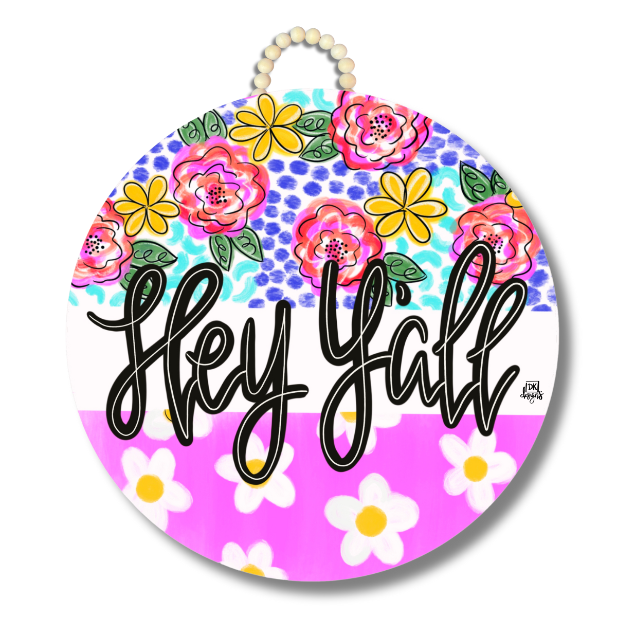 Blues Round Door Hanger