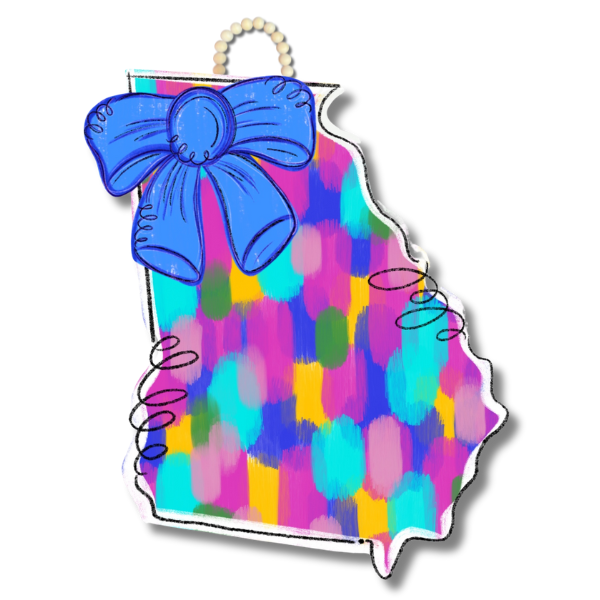 DK Colorful Georgia Door Hanger – DK Designs Georgia