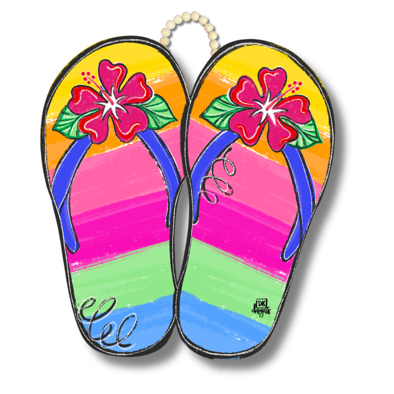 DK Flip Flop Door Hanger