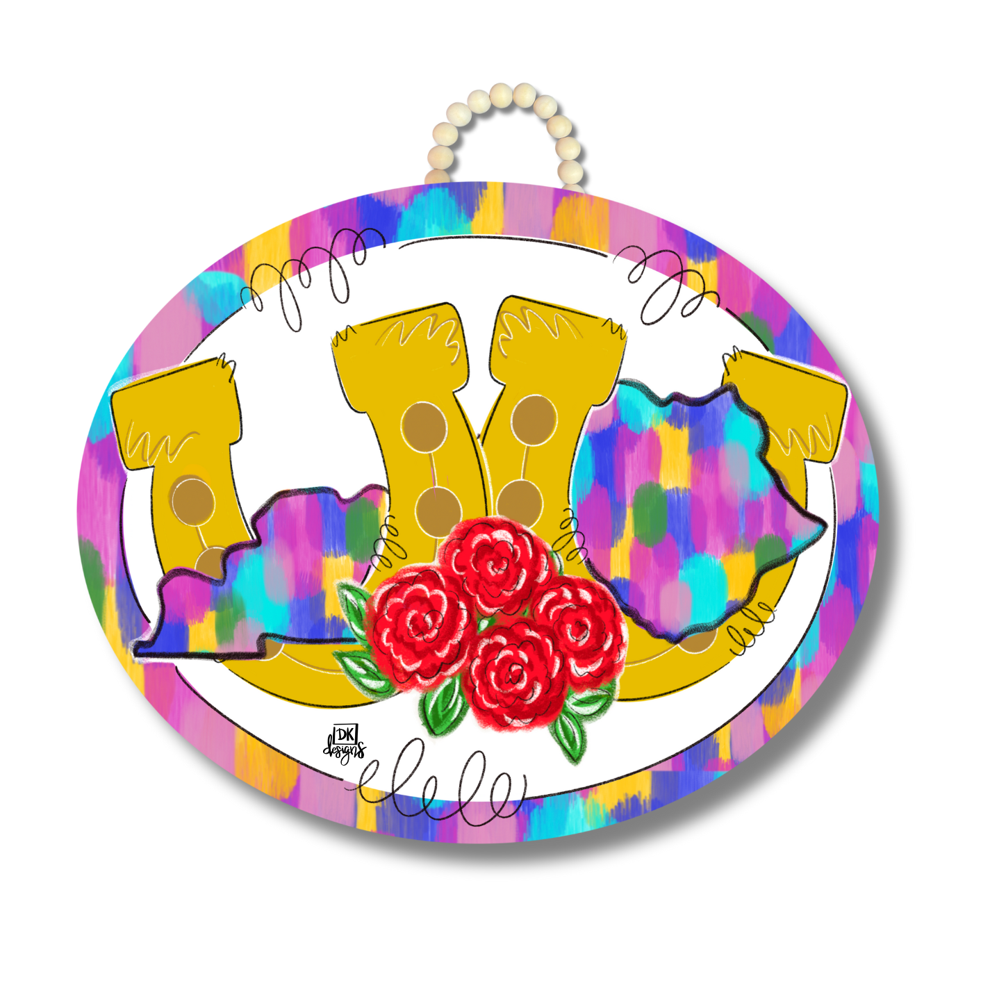 Kentucky Horse Shoe Door Hanger
