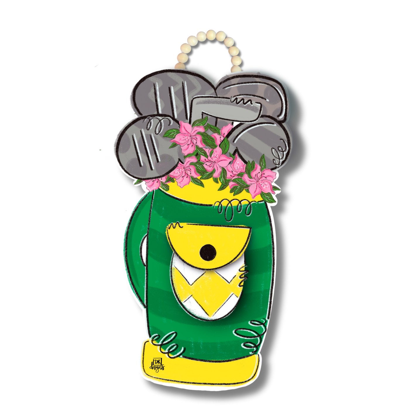 Azelea Golf Clubs Door Hanger