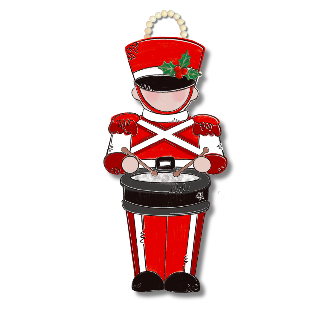 Red and White Soldier Door Hanger