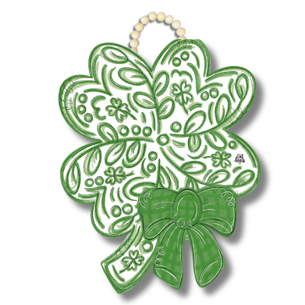 Chinoiserie Clover Door Hanger