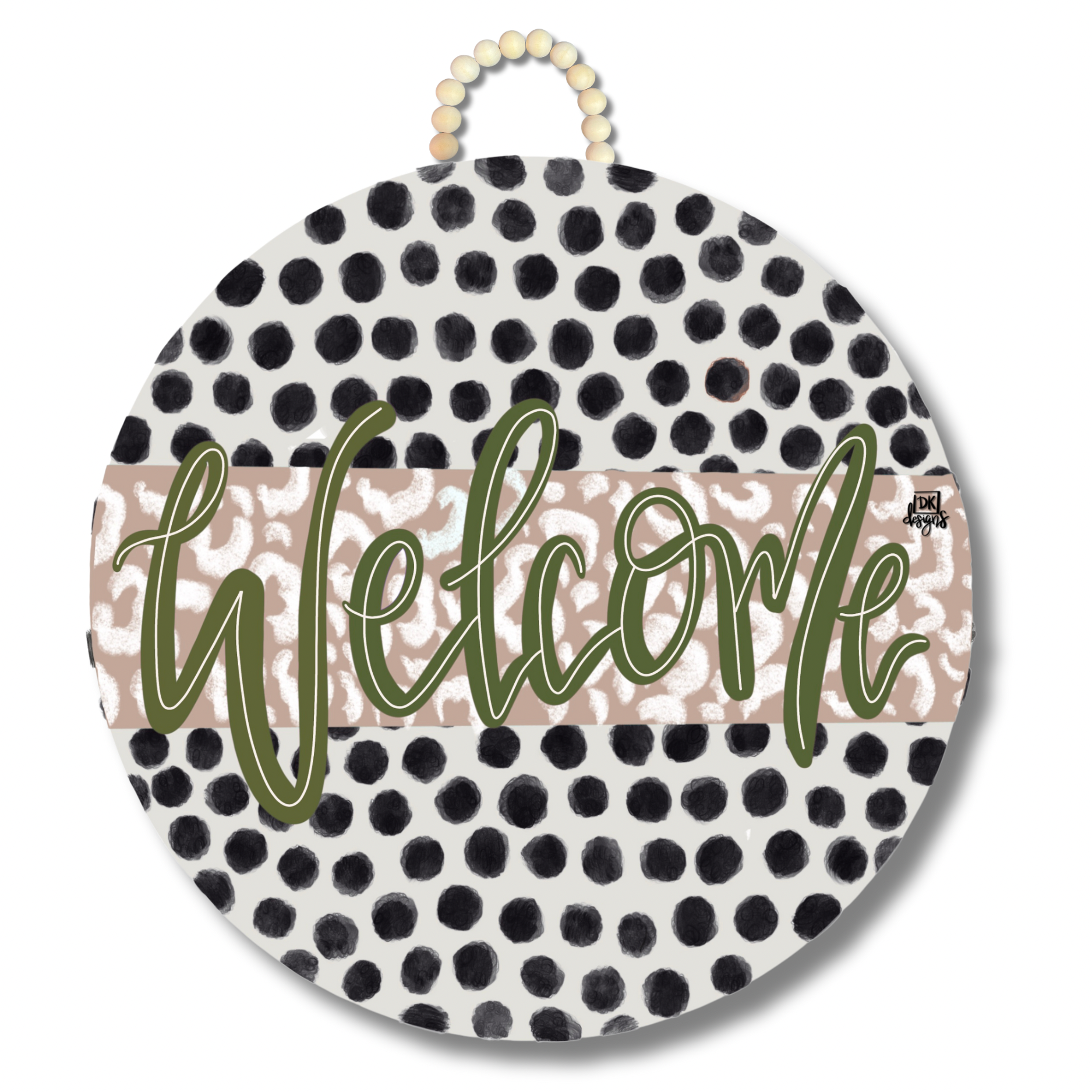 Mocha Zoey Door Hanger