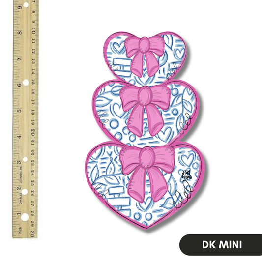 Bow Heart Mini by DK Designs Georgia