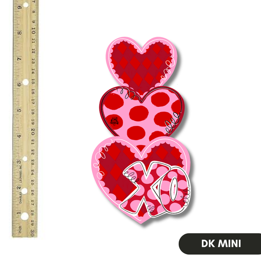 XO Heart Stack Mini by DK Designs Georgia