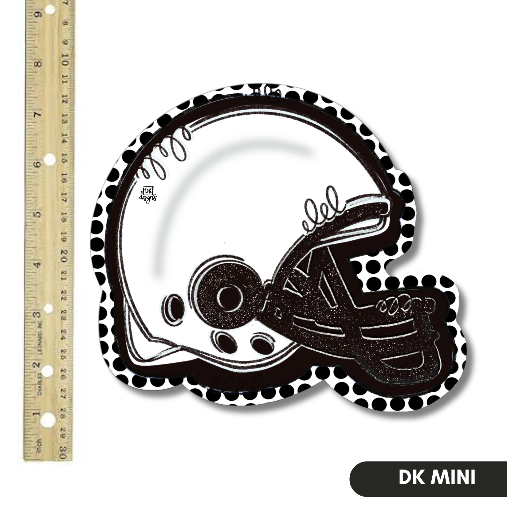 Black and White FB Helmet Mini