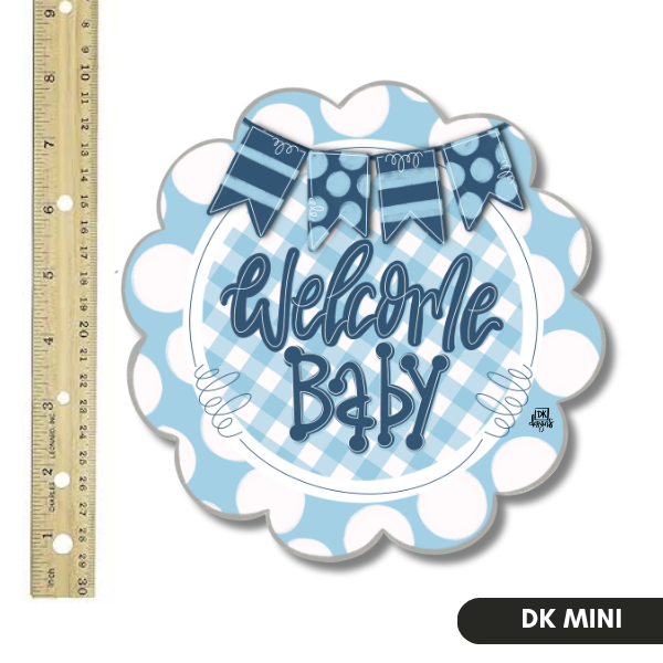 Blue Scallop Welcome Baby Mini