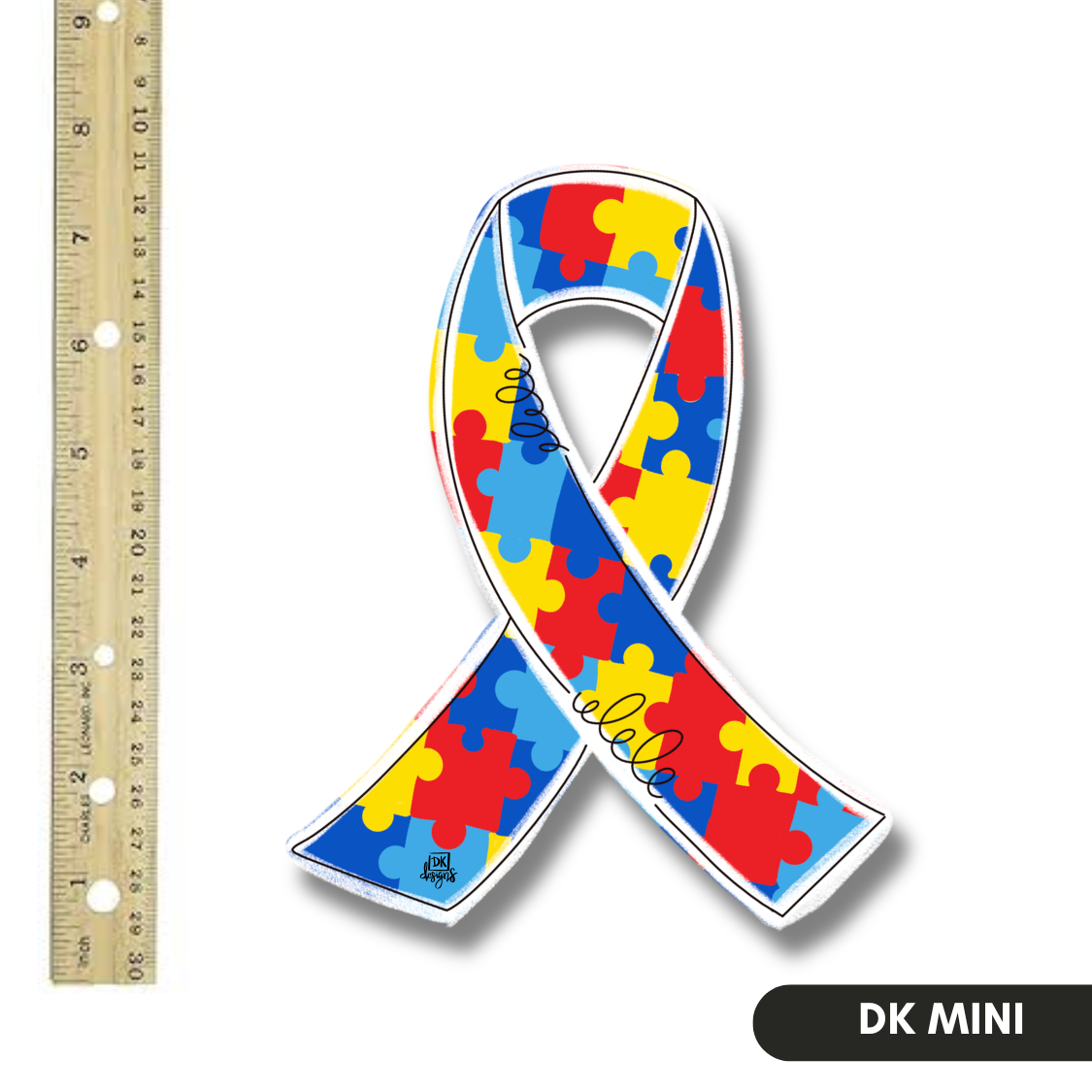 Puzzle Awareness Ribbon Mini